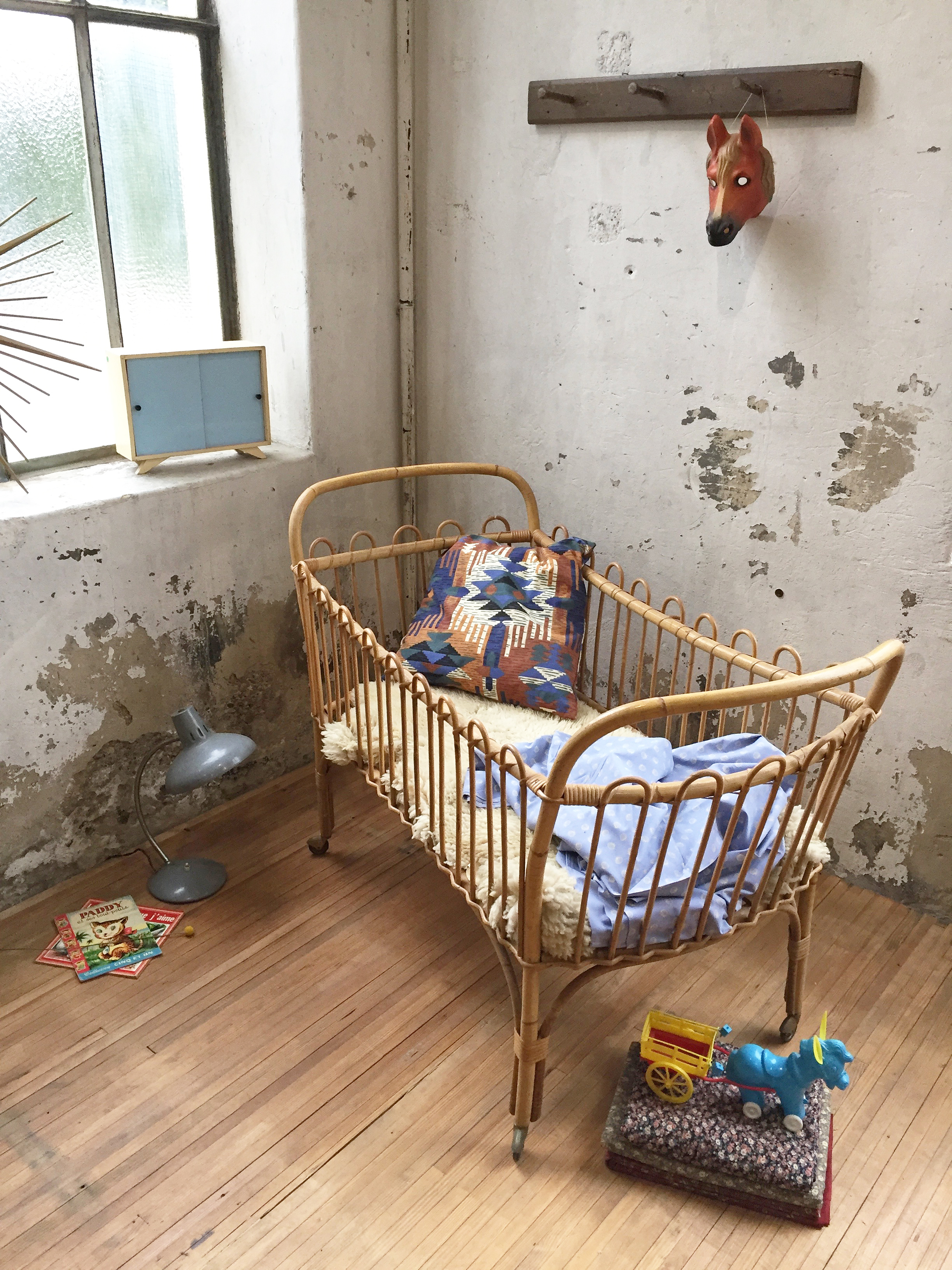 Lit Bebe Rotin A Roulettes Mein Lieber