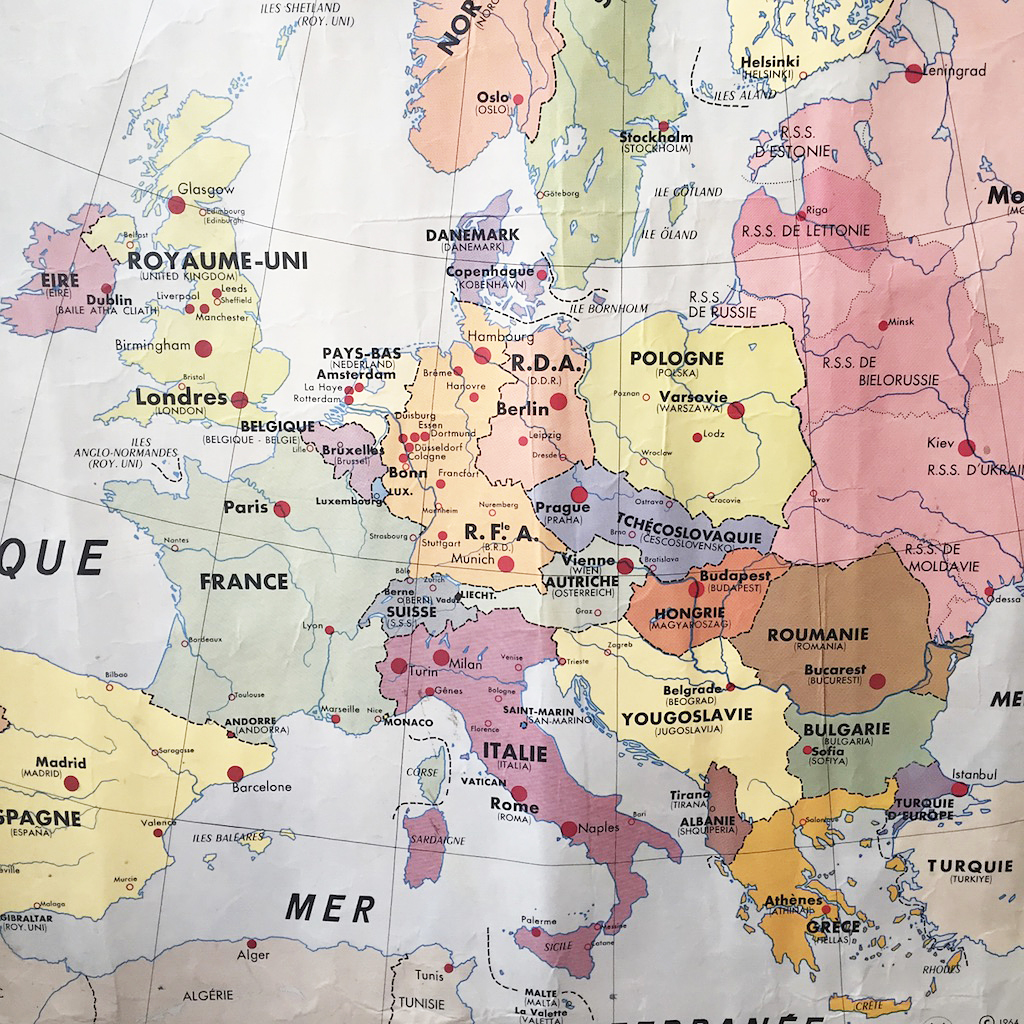 affiche plastifiée Europe 1964 - Mein Lieber